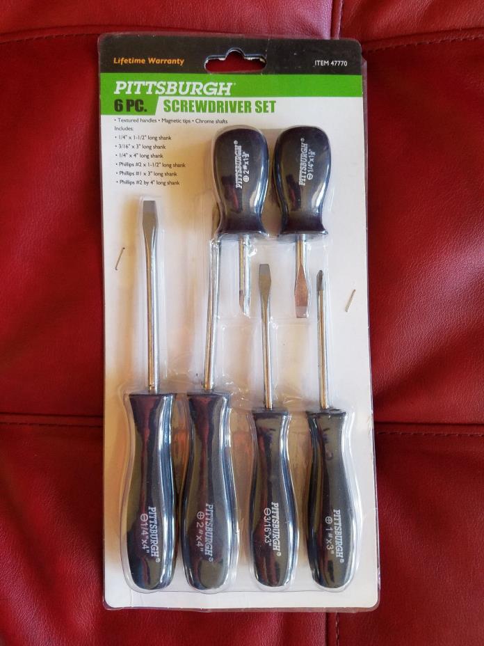 LOT of 10--PITTSBURG 6-Pc Screwdriver Sets