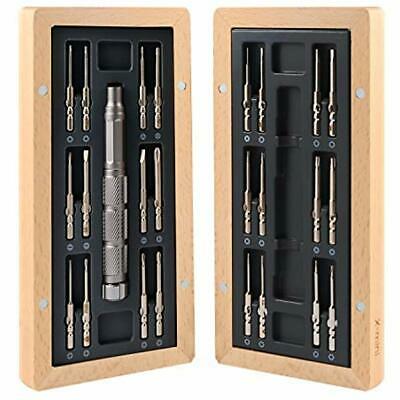 Precision Screwdriver Sets Set With A Solid Wood Case, GOTO Small 24 S2 Alloy -