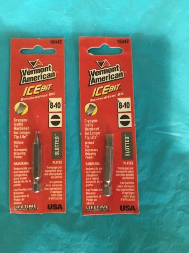 Vermont American IceBit Screwdriver Bit 8-10 Slotted 2 pk