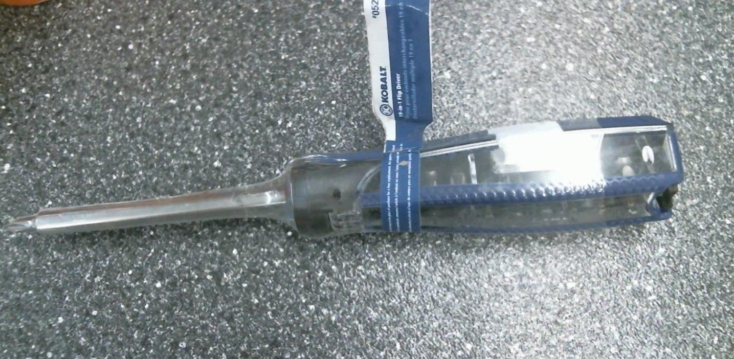 KOBALT SCREWDRIVER BIT SET 19-in-1 FLIP DRIVER 0525793 FREE SHIPPING