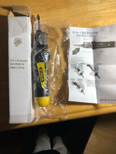 6 in 1 screwdriver Bit Shooter Brand New In Box