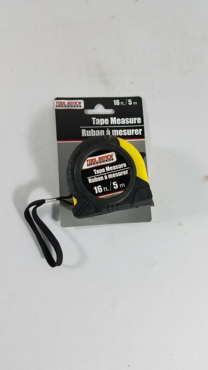Tool Bench Hardware Tape Measure 16 FT / 5 M - NEW