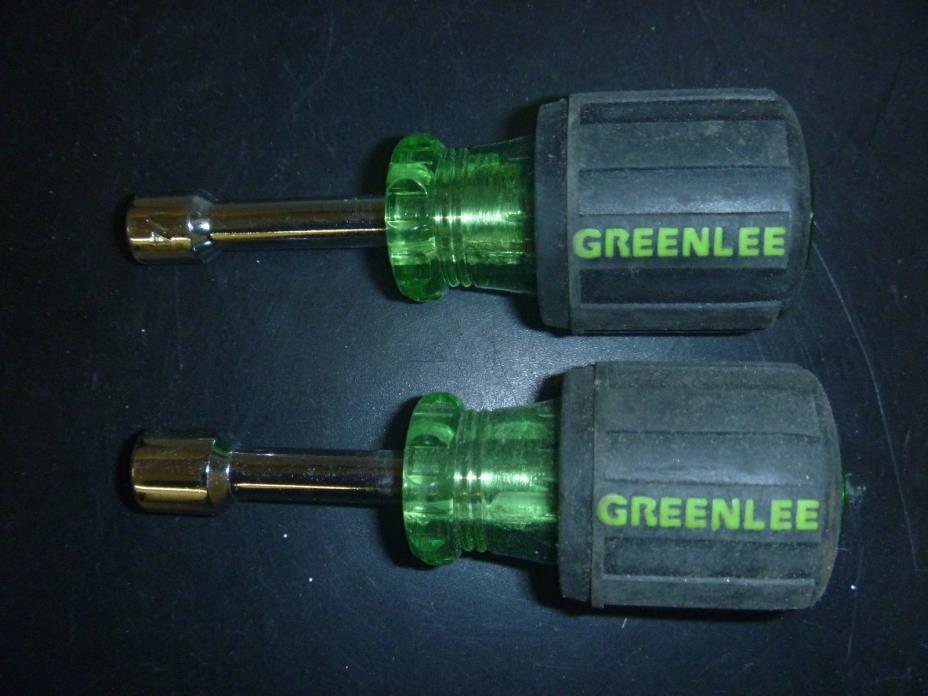 Greenlee Stubby Nut drivers 1/4 &  5/16 inch  BARELY USED