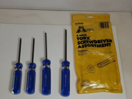 Big A Tools 4 Piece Torx Screwdriver Assortment  T15, T20, T25, T30