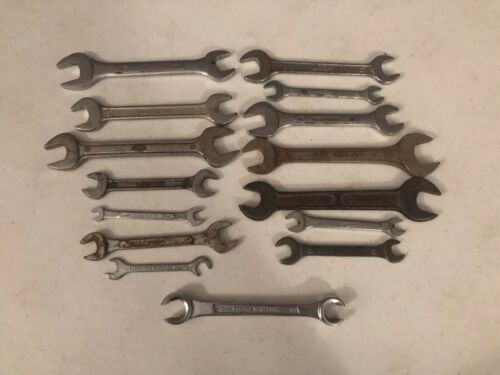 14 Open End 1 Flare Nut Metric Wrenches Foreign Made Lot Used