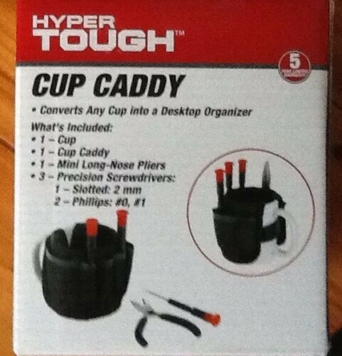 New Hyper Tough Cup Caddy Desktop Organizer ( Cup & Tools Included )