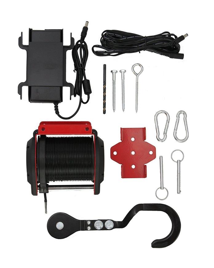 Electric Engine Chain Hoist Bluetooth Enabled Smart Lift Winch Motorized Garage