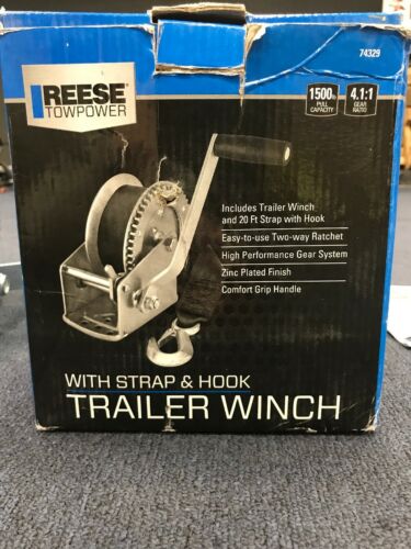 Reese Towpower 74329 1500lb Capacity Trailer Winch 5134 SP