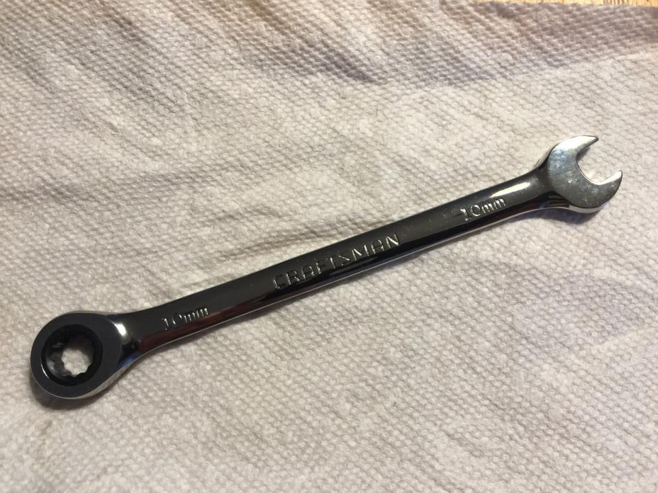 NEW - Craftsman 10MM Polished Combination Ratcheting Wrench - FREE SHIPPING