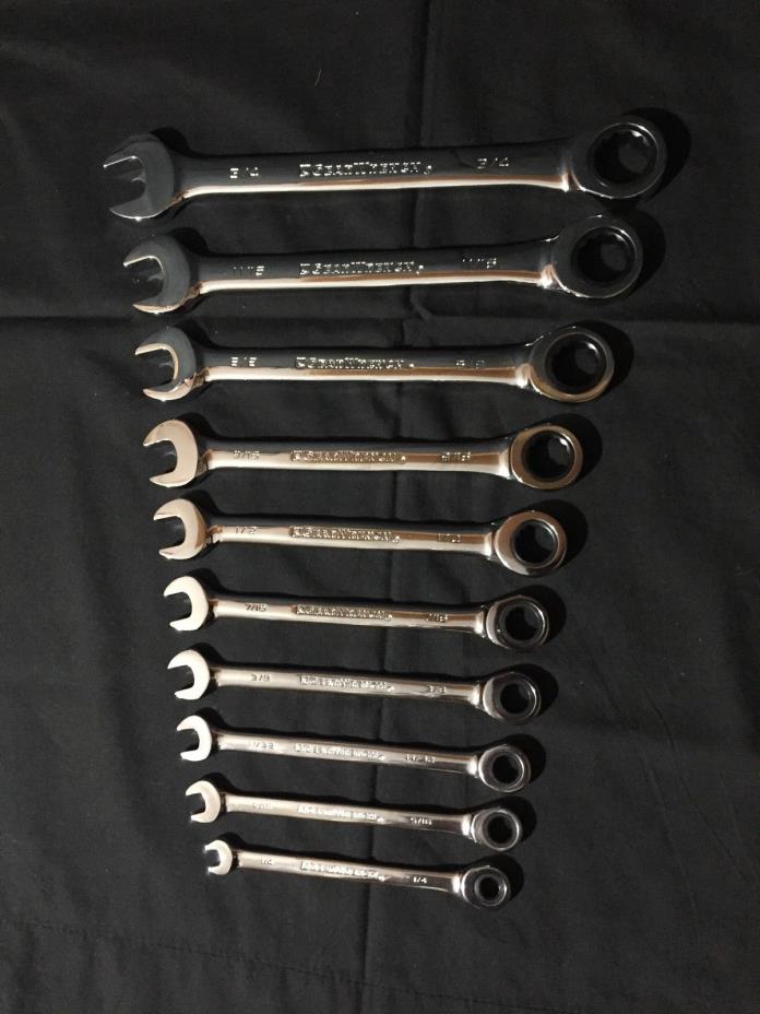 10 Piece Gearwrench Standard Ratchet Wrench Set