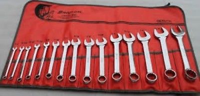 SNAP-ON 15 pc 12-Point Short Wrench Set (1/4–1