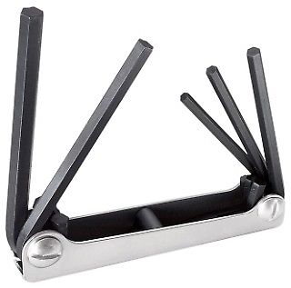 Klein Tools 70579 5-1/4-Inch Folding Hex-Key Set with 5-Inch Sizes