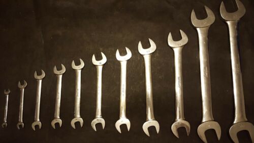 Snap-On 11 pc VINTAGE Metric Double Open End Wrench Set