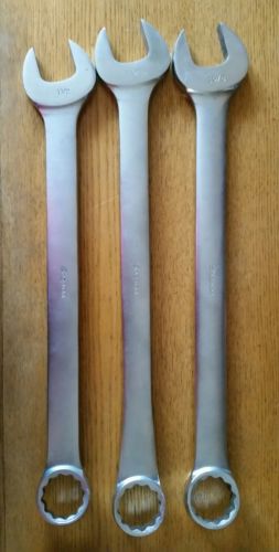 Snap On Tools 3-pc 12 pt Combination Wrench Set, HUGE OEX, (1 5/8)1 9/16(1 1/2)