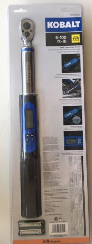 Kobalt 5-100 ft-lb 3/8-in Drive Digital Torque-Angle Wrench 0856838