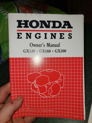 1993 HONDA ENGINES GX120/160/200 OWNERS MANUAL motor book
