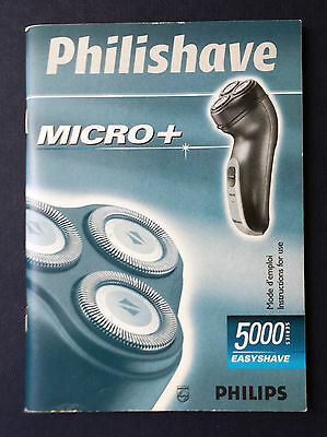 Philips Philishave shaver micro hq58112/5813 User Guide Manual