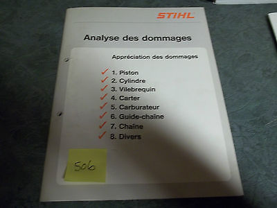 STIHL dealer manual damage analysis printed 1994