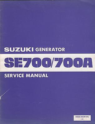 1982 SUZUKI GENERATOR SE700/700A  P/N 99500-90500-01E SERVICE MANUAL (032)