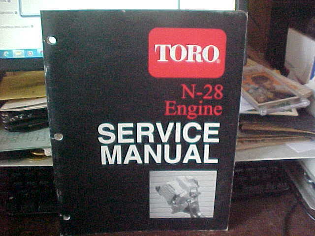 TORO N-28 Engine Service Manual