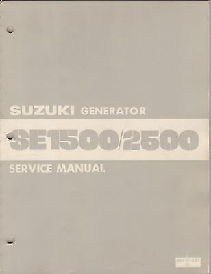 1981 SUZUKI GENERATOR SE1500/2500  SR-4101-E-03 SERVICE MANUAL (033)