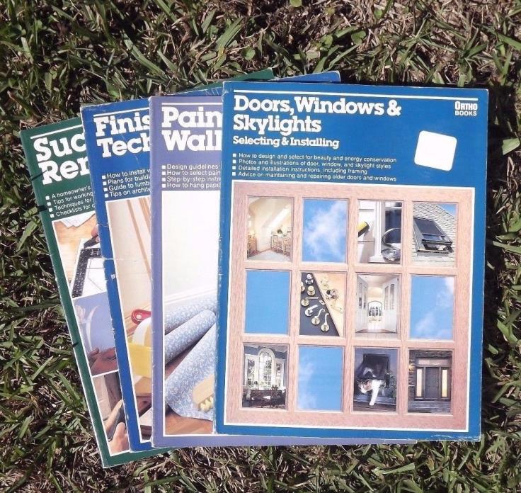 DIY Books..Carpentry, Painting, Remodel, Door/Window/Skylighting 4 ORTHO BOOKS