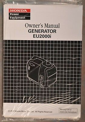 Honda EU2000i Generator Inverter Owners Manual EU 2000 EU2000 ~ Free Shipping ~