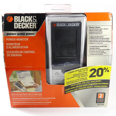 NEW Black & Decker POWER MONITOR EM100B. Measure watts, lower your electric bill