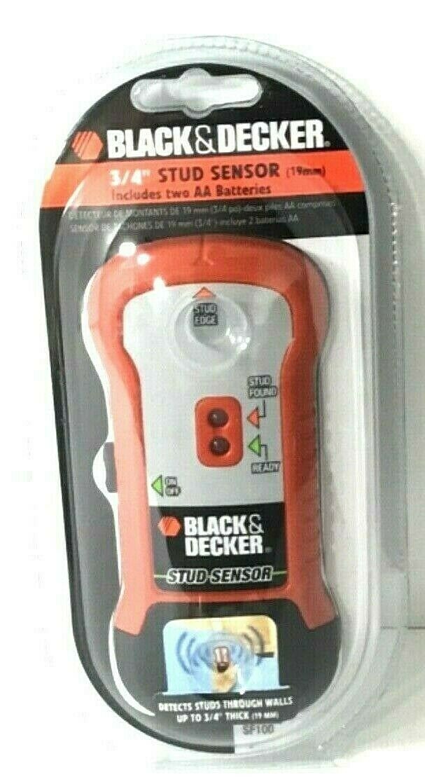 Black & Decker 3/4” Stud Sensor 19mm Includes 2 AA Batteries - New