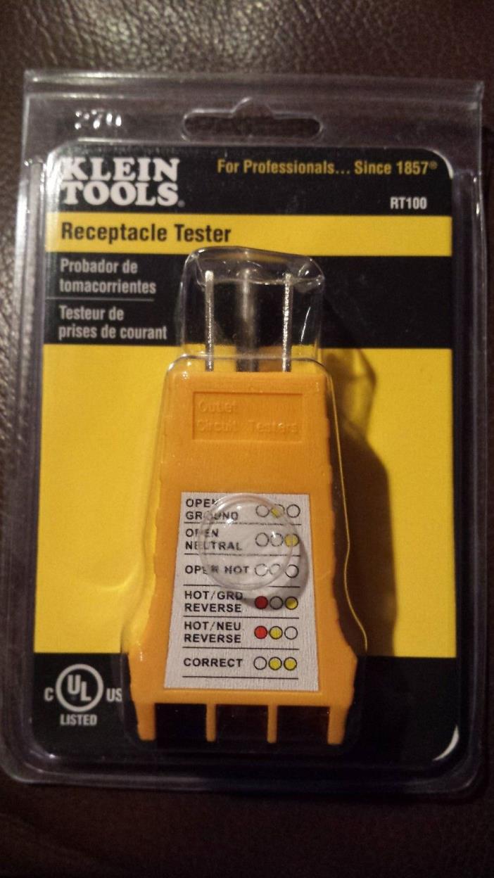 New Klein RT100 Receptacle tester