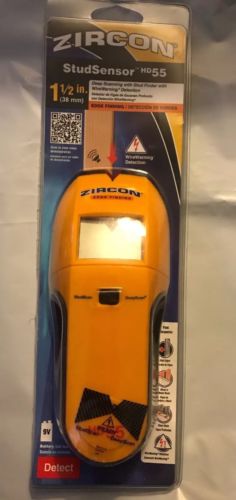 Zircon StudSensor Stud Finder Wire Warning & BONUS Level HD55 FAST SHIP! AA6