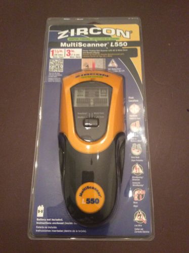 Zircon MultiScanner L550 OneStep Wall Scanner Stud Sensor Finder w/ WireWarning