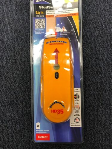 Zircon StudSensor HD35 Stud Finder With Wire Detection w/New Battery - Tested