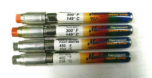 Markal Thermomelt Temperature Indicator Heat Stick temp  300 and 450 Degrees