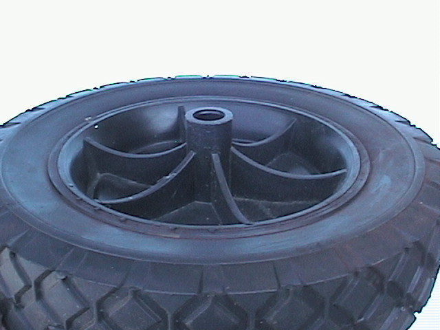 1  Rubber tires and palstic rim wheel  8