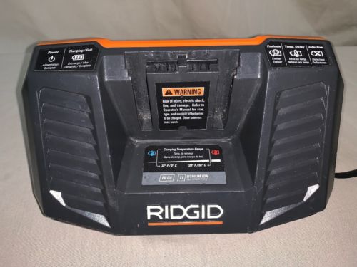 RIDGID 9.6-18 VOLT GEN5X DUAL CHEMISTRY LITHIUM BATTERY CHARGER R840095 18V