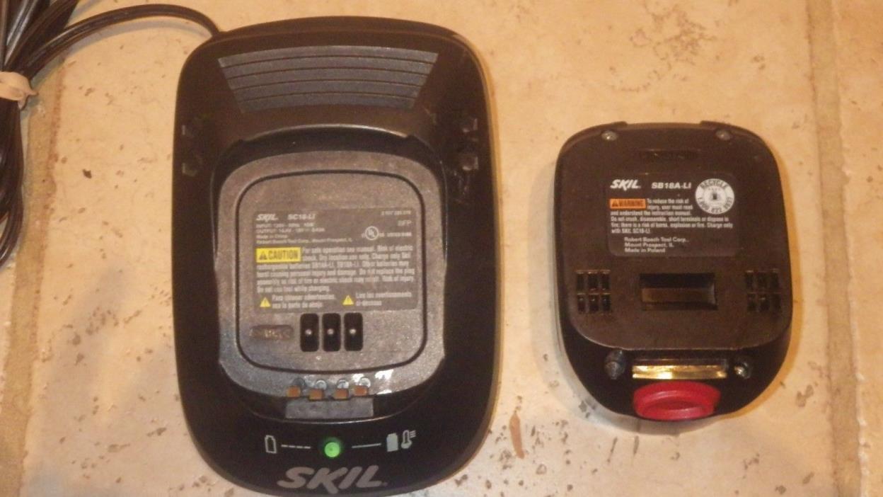 SKIL SMART CHARGE SC18A-LI 14.4V-18V LITHIUM ION BATTERY CHARGER