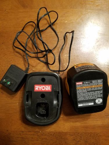 RYOBI 12V NiCd BATTERY NO 130269012 WITH CHARGER 140295003