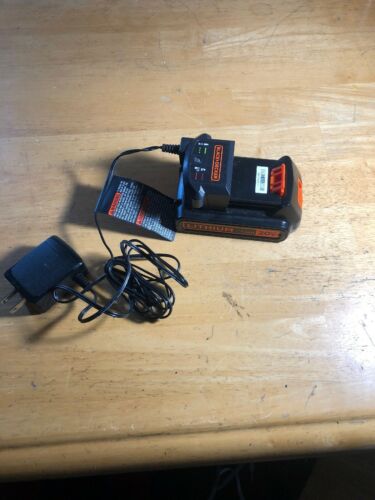 black and decker 20v lithium battery 1.5ah Charger New