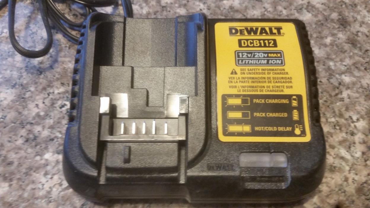 12v 20v Dewalt Li-Ion Battery Charger 12 20 volt Genuine OEM Model DCB112 New!