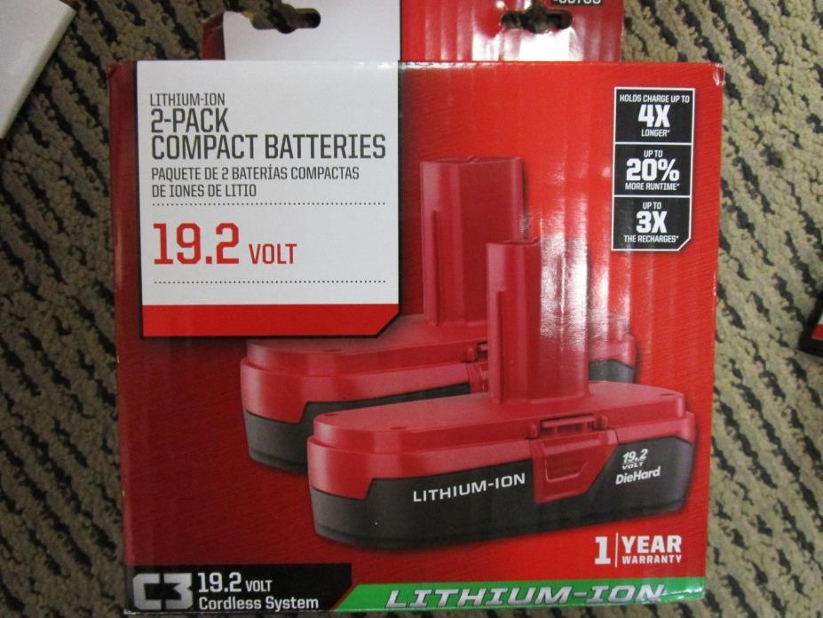 Craftsman 19.2v 2-pk Compact Battery 35709 BRAND NEW