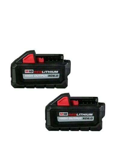 GENUINE!!! Milwaukee M18 Red Lithium High Output XC 6.0 48-11-1862 2 Pack NEW