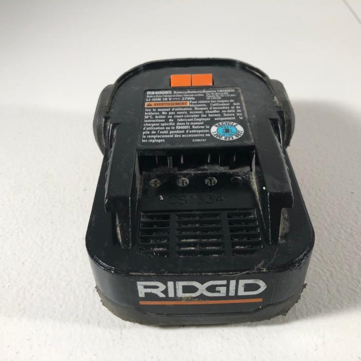 Ridgid R840085 18V 18 Volt 1.5Ah Hyper Lithium Ion Battery Li-ion