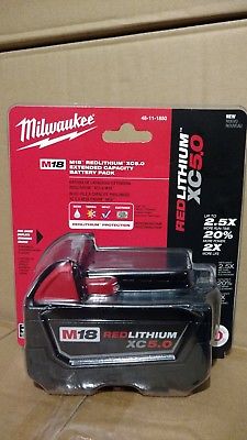 Milwaukee 48-11-1850 5.0 XC Extended Capacity Battery