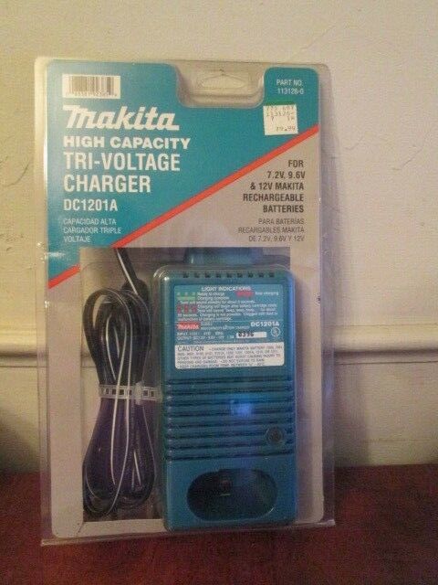 NIP MAKITA High Capacity Battery Charger DC1201A 7.2v 9.6v & 12v rechargeables