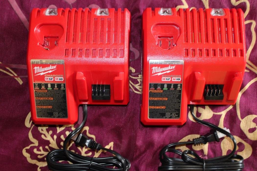 Milwaukee 48-59-1812 M12/M18 Multi Voltage Chargers – Brand New - Lot of 2