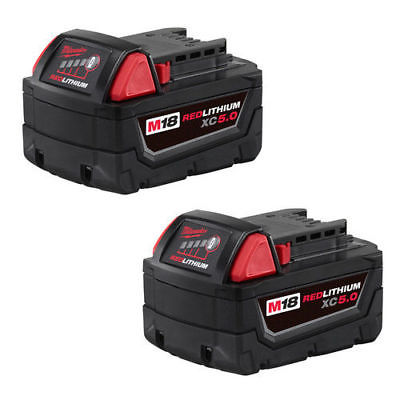 Milwaukee 48-11-1850 5.0 XC Extended Capacity Battery Two Pack