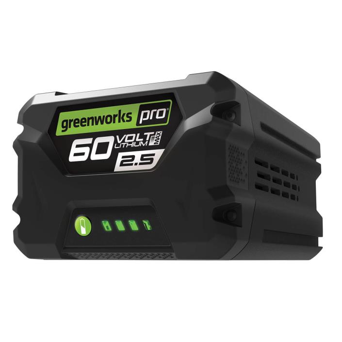 Greenworks Pro 60V 2.5 aH 2.5 Amp Hour Lithium Battery LB60A03 Genuine NEW