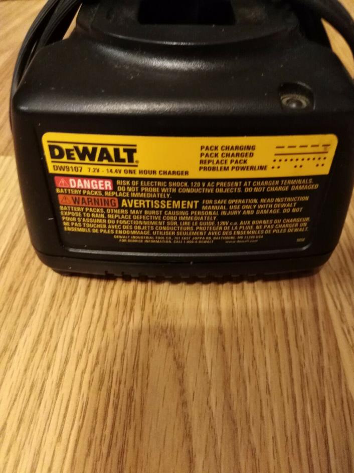 DW 9107 7.2 -14.4 one hour charger