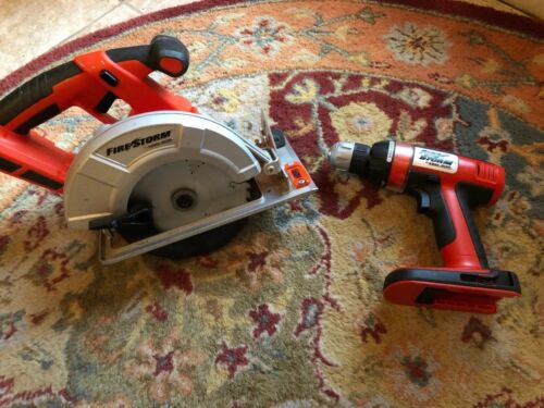 Black & Decker 18Volt  FIRESTORM  FS18PS Drill And Circular Saw FS 1806CS